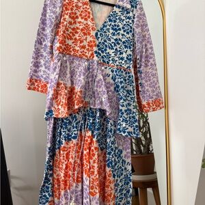 Floral Multicolor Midi Dress